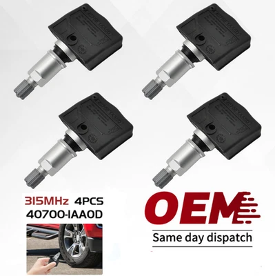 Complete Set of 4 Genuine for Nissan TPMS Tire Pressure Sensors Kit 40700-1AA0D - Image 1 of 4