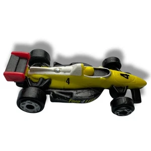 Small Micro Machine Plastic 1996 Indy style Race Car in Yellow No.4 /Food 4 Less - Picture 1 of 3