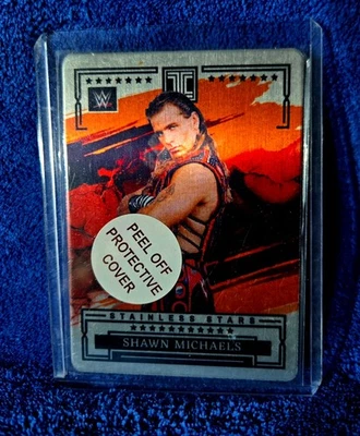 2023 Panini Impeccable Shawn Michaels Stainless Stars 23 of 25 Orange - Image 1 of 2