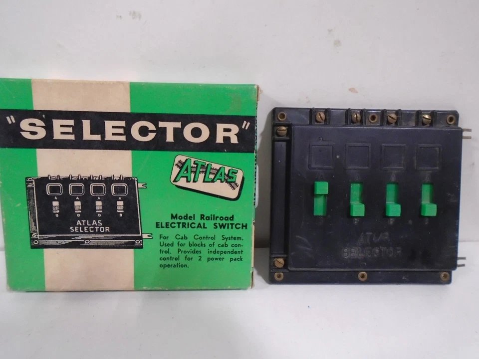 2 VINTAGE ATLAS SELECTORS FOR HO AND N SCALE TRAINS 1 IN BOX 1 NOT - Image 1 of 1