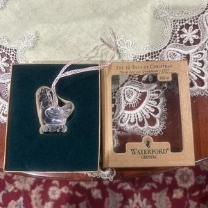 1997 VINTAGE WATERFORD 12 DAYS OF CHRISTMAS 3RD EDITION ORNAMENT NEW IN BOX - Picture 1 of 8