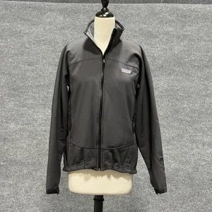 Vintage Patagonia Jacket Mens Medium Gray Fleece Lined Shelled Full Zip USA 90s - Picture 1 of 18