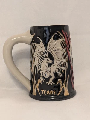 Vntg Texas Renaissance Festival Dragon Slayer Tankard Mug Stein 2009 Limited # - image 1 of 4