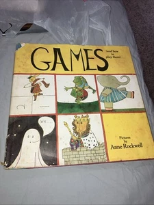 Vintage Games (and How to Play Them) Hardcover Book 1973 Ills. Name Rockwell - Picture 1 of 9