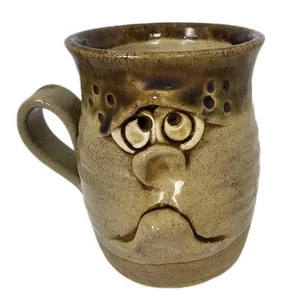 Pretty Ugly Pottery Mug Ugly Made In Wales Holds Half A Pint Handmade - Picture 1 of 8