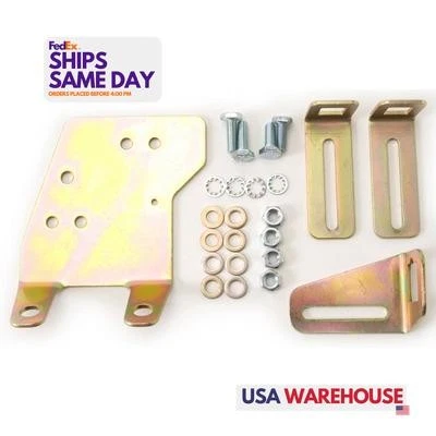 Edelbrock 8036, Kit Cadmium Steel Gold Throttle Bracket - Gm Performance Parts - Image 1 of 4