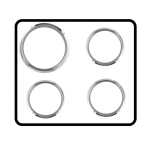 CHEF Stove Trim Ring Kit-Includes 1x 8"&3x 6"|P: 4055561361, 4055561353-FreePost - Picture 1 of 5