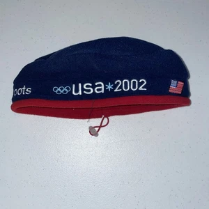 EE. UU. 2002 Invierno Olimpiadas Equipo Gorro Polar Sombrero Oficial Raíces Azules - Imagen 1 de 3