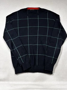 purificación garcía Large Navy Blue Sweater 100% Cotton - Picture 1 of 8