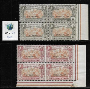 ZNV_29. ITAL. COL:TRIPOLITANIA Bloques 1923 PROPAGANDA FIDE Sc. 1-4 MNH con margen - Imagen 1 de 1