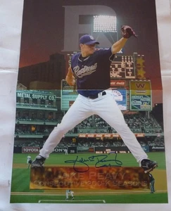 JAKE PEAVY SAN DIEGO PADRES CY YOUNG WINNER AUTOGRAPHED 8X10 PHOTO 200-K SEASONS - Picture 1 of 2