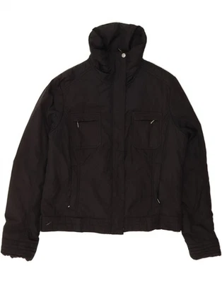 GEOX Womens Utility Jacket UK 16 Large Black Polyester AY15 - Image 1 of 3