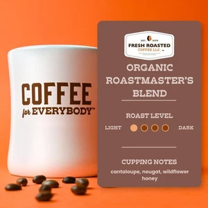 Fresh Roasted Coffee | Organic Roastmaster's Blend | 5 LB bag - Picture 1 of 8