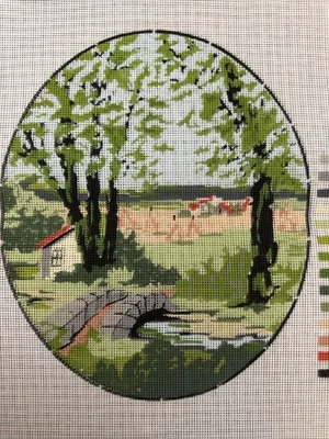 needlepoint canvas 30x40 Cm Summer Temeljkovic Canvas Only - Image 1 of 4