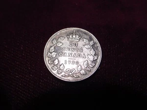 1930 CANADA SILVER 10 CENTS! - Picture 1 of 2