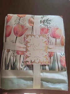 Neu mit Etikett Mireille Tulpen Tischdecke 60 x 120 cm Floral Escape - Bild 1 von 6