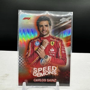2024 Topps Chrome Formula 1 Carlos Sainz Speed Demons Card SD-4 - Picture 1 of 2