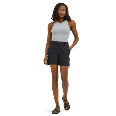 Cintura Lee tiro medio cómoda cargo talla corta para mujer talla 20 negra nueva con etiquetas Foto 1 de 4