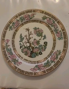 SYRAKUS PORZELLAN RESTAURANTGESCHIRR "INDIAN TREE" SET MIT 8 TELLERN 6,50" MAUVE/GRÜN - Bild 1 von 5