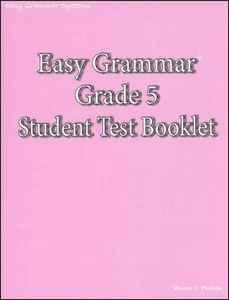 Easy Grammar Grade 5 Student Test Booklet - Imagen 1 de 1