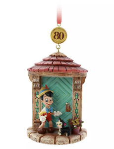 Disney Pinocchio Christmas Tree Decoration Ornament Legacy Sketchbook 80th