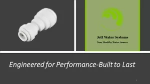 John Guest RO Reducing Straight Union Connector Water Fitting (3/8" QC x 1/4" QC - Picture 1 of 1