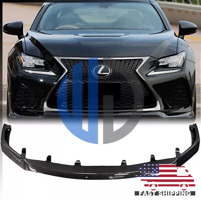 For 2015 2016 2017 2018 Lexus RC-F AT Style Carbon Fiber Front Lip Spoiler USC10 - Imagen 1 de 4