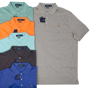 POLO RALPH LAUREN MEN SOFT TOUCH COTTON SHIRTS GREEN ORANGE GRAY BLUE PONY LOGO - Picture 1 of 8