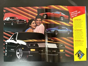 Chevrolet 1987 International Auto Show Promotional Brochure Monte Carlo SS IROCZ - Picture 1 of 4