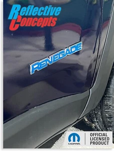 RENEGADE Emblem Inlay Decal - 2015-2023 Jeep Renegade - Picture 1 of 103