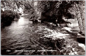 Beaver Dam River Wisconsin WI Tributary River Real Photo RPPC Postcard - Picture 1 of 2