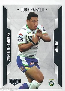2014 NRL Elite Base Card (25) Josh PAPALII Raiders - Picture 1 of 1
