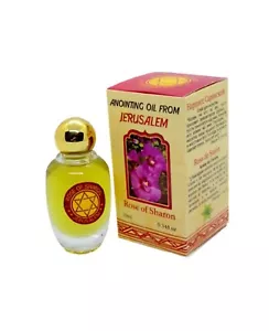 Blessed Anointing Oil Rose Of Sharon Jerusalem Holy Land Israel Gift 0.34fl.oz - Picture 1 of 3