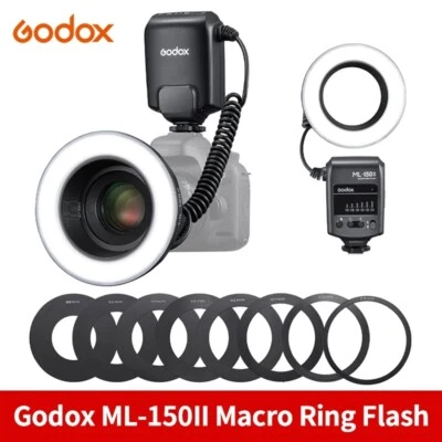 Godox ML-150II Macro LED Ring Flash Speedlite for Sony Canon Nikon Fuji Olympus - Image 1 of 4
