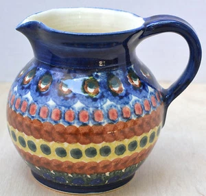 VTGTÖPFEREI Holland Ceramic Pitcher Creamer Jug Pottery Dutch Hand Made Colorful - Picture 1 of 6