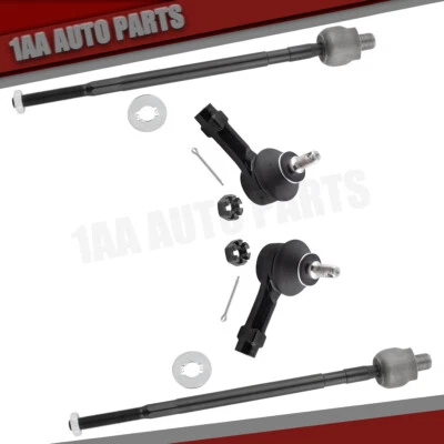 New 4pc Front Tie Rod Ends For Mitsubishi Lancer 2002 2003 2004 2005 2006 2007 - Image 1 of 4