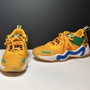 Adidas x Lego D.O.N. Issue 3  LEGO Yellow GZ5512 Boy / girl Size 6 Women Sz 7.5 - Picture 1 of 11