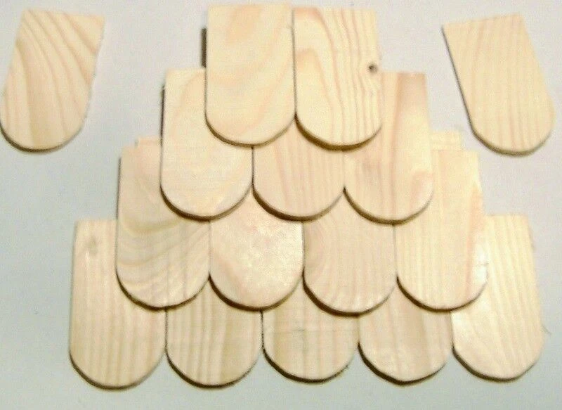 MARKENLOS Fichtenholz Biberschwanz Schindeln Bastelholz Krippenbau, Vogelhäuschen, Marterl