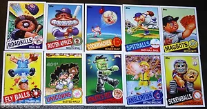 2015 GARBAGE PAIL KIDS SERIES 1 COMPLETE BASEBALL SET 10/10 MLB - Bild 1 von 2