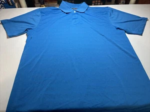 Camisa polo Grand Slam Performance para hombre manga corta azul talla extra grande - Imagen 1 de 7