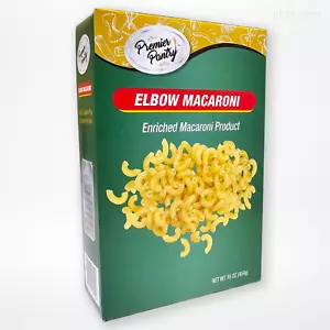Pasta de macarrones Premier Pantry Elbow, 16 oz por paquete | 8 cajas | Exp: abril de 2026 - Imagen 1 de 7