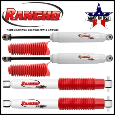 Juego de amortiguadores de gas de suspensión delanteros traseros Rancho aptos para Ford Excursion 00-05 4x4 elevación de 0" Foto 1 de 4