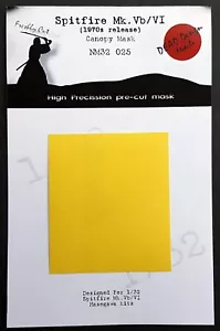 Máscara de dosel Spitfire Mk.Vb para 1/32 Hasegawa (1970) - Diseño DEAD NM32025 - Imagen 1 de 5