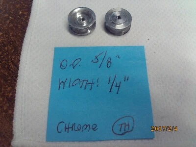 Usado Par de Ruedas Roscadas Eje Aluminio 1/8" Coche Ranura Escala 1/32 De Colección Foto 1 de 2