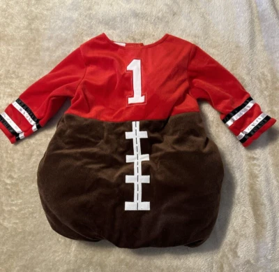 Koala kids Costume Football 12-18 Months Unisex Brown Red fleece Halloween - Image 1 of 4