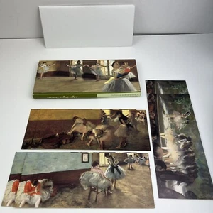 Set Of 6 Large Blank Note Cards Ballerina Ballet Dancers Degas Philadelphia - Picture 1 of 3