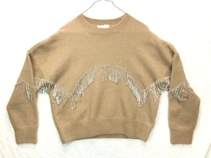 Paris Atelier & other Stories Camel Pullover Strass Fransen Cowgirl Damen M - Bild 1 von 3