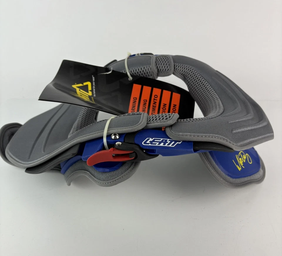 NUEVO SOPORTE PARA CUELLO LEATT Bicicleta DBX Comp Mike Day Protector Medio Azul y Gris Foto 1 de 4