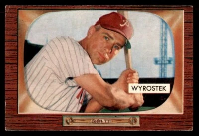 1955 Bowman Baseball #237 Johnny Wyrostek VG *j1 - Image 1 of 2
