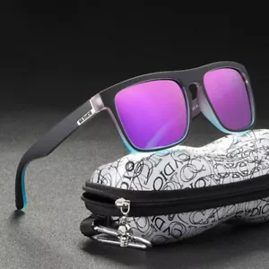 Occhiali da sole polarizzati quadrati a specchio per uomo donna occhiali da guida outdoor - Foto 1 di 11